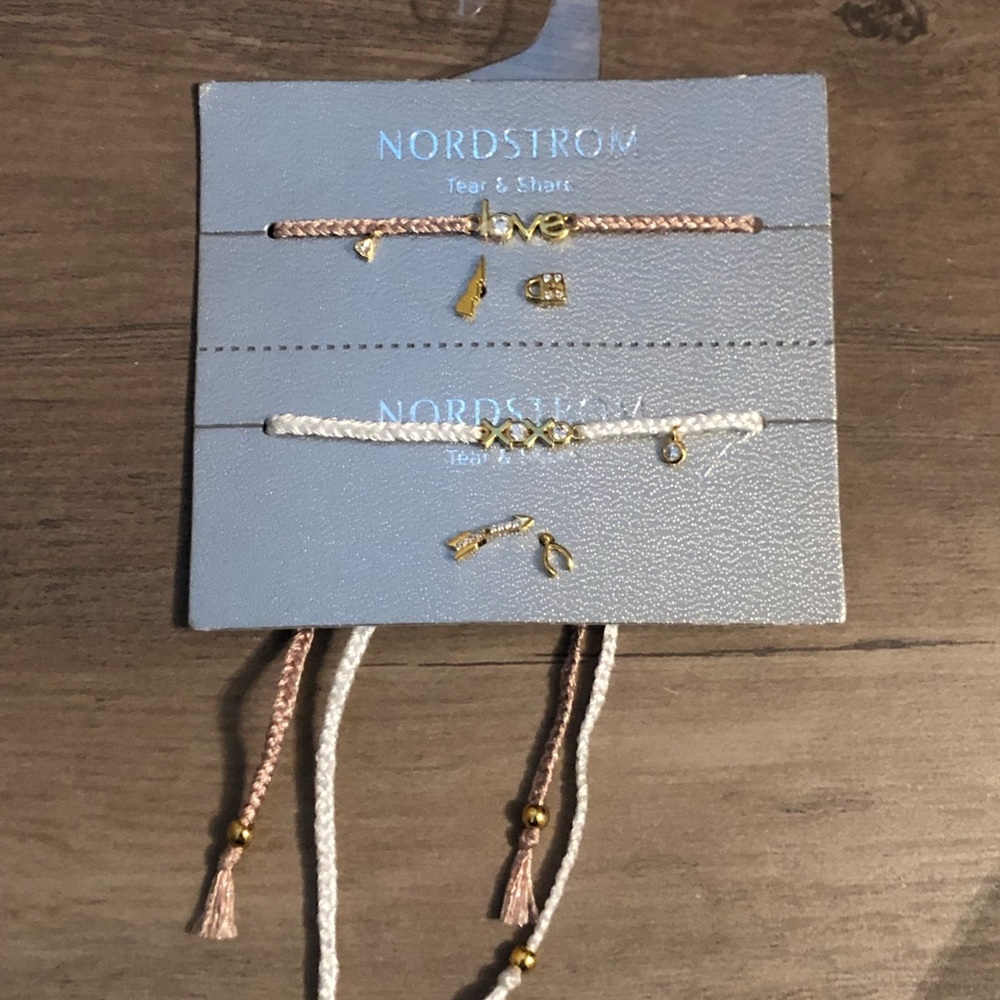 New Tear and share friendship bracelets and earrings